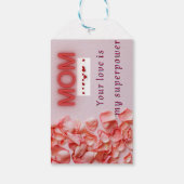 Moederdag cadeau label – Roos Petal Design Cadeaulabel (Achterkant)