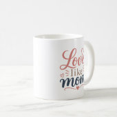 Moederdag Cadeau 'Liefde Als Moeder' Mok Voor Moed (Voorkant rechts)