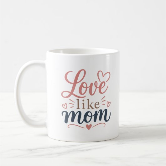 Moederdag Cadeau 'Liefde Als Moeder' Mok Voor Moed (Links)