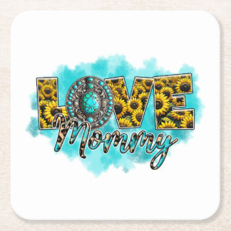 Moederdag Cadeau | Love Floral Mam Kartonnen Onderzetters