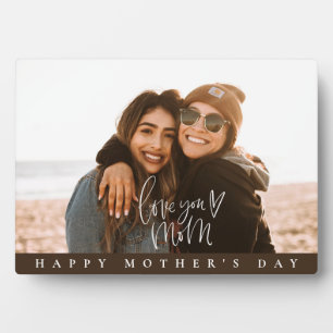 Moederdag cadeau. Love You Mama Foto Plaquette Fotoplaat