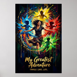 Moederdag Cadeau — Mijn Grootste Avontuur Familie Poster