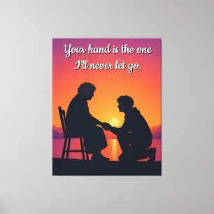 Moederdag Cadeau Moeder Liefde Citaat Canvas Afdruk