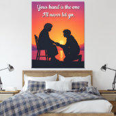 Moederdag Cadeau Moeder Liefde Citaat Canvas Afdruk (Insitu (Slaapkamer))