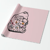 Moederdag cadeau- Notitieboek Cadeaupapier (Uitgerold)