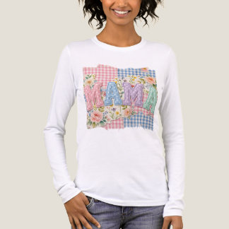 Moederdag cadeau. Patchwork Tri-Blend Shirt
