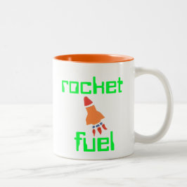 Moederdag cadeau raketbrandstof tweekleurige koffiemok