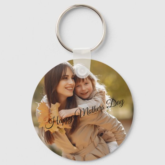 Moederdag cadeau Sleutelhanger, Gepersonaliseerd c Sleutelhanger (Voorkant)