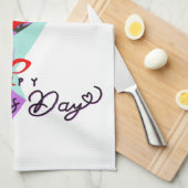Moederdag cadeau t-shirt theedoek (Quarter Fold)