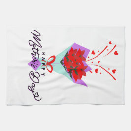 Moederdag cadeau t-shirt theedoek