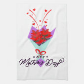 Moederdag cadeau t-shirt theedoek (Verticaal)