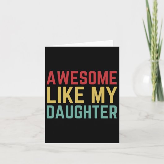 Moederdag cadeau van dochter vrouw geweldig zoals kaart (Voorkant)
