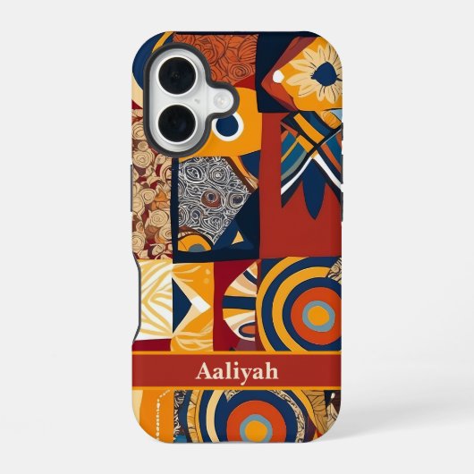 Moederdag cadeau voor Afro-Amerikaanse zus iPhone 16 Hoesje (Achterkant)