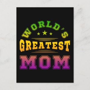 Moederdag cadeau voor de beste moeder ter wereld briefkaart