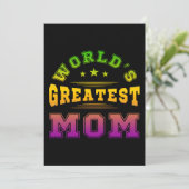 Moederdag cadeau voor de beste moeder ter wereld kaart (Staand voorkant)