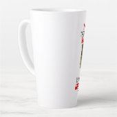 Moederdag cadeau voor dochtertje van mama Grappig Latte Mok (Linkerhoek)