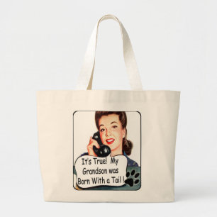 moederdag Cadeau- voor Dog GrandMoms Grote Tote Bag