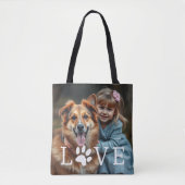 Moederdag cadeau voor hond Moeders met dochter Tote Bag (Voorkant)