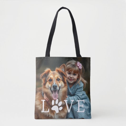 Moederdag cadeau voor hond Moeders met dochter Tote Bag (Voorkant)