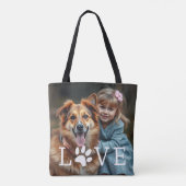 Moederdag cadeau voor hond Moeders met dochter Tote Bag (Achterkant)