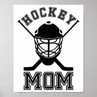 Moederdag cadeau voor ijshockeymoeder sportfan poster