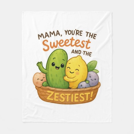 Moederdag cadeau voor mama Funny Cute Design Fleece Deken (Voorkant)