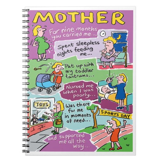 Moederdag cadeau voor mama notitieboek (Voorkant)