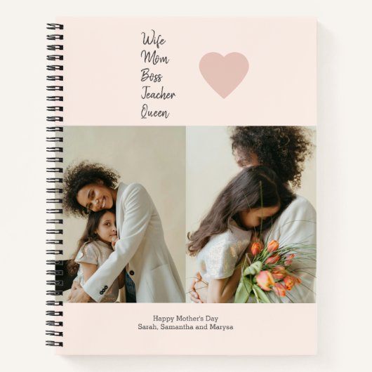 Moederdag cadeau voor moeder, baas, leraar - notitieboek (Voorkant)