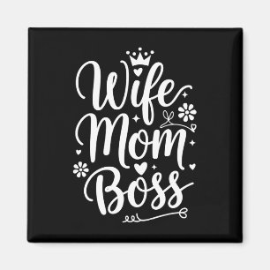 Moederdag Cadeau voor Vrouw Moeder Baas Leuk Magneet