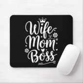 Moederdag cadeau voor vrouw Moeder Baas Leuk Muismat (Met muis)