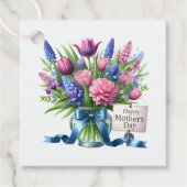 Moederdag cadeaubijschrift bedankjes labels (Voorkant)