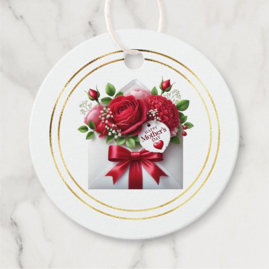 Moederdag Cadeaubijsluiter Bedankjes Labels (Voorkant)