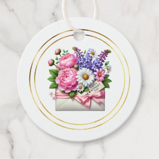 Moederdag Cadeaubijsluiter Bedankjes Labels (Voorkant)
