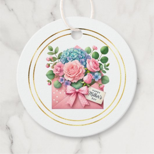 Moederdag Cadeaubijsluiter Bedankjes Labels (Voorkant)