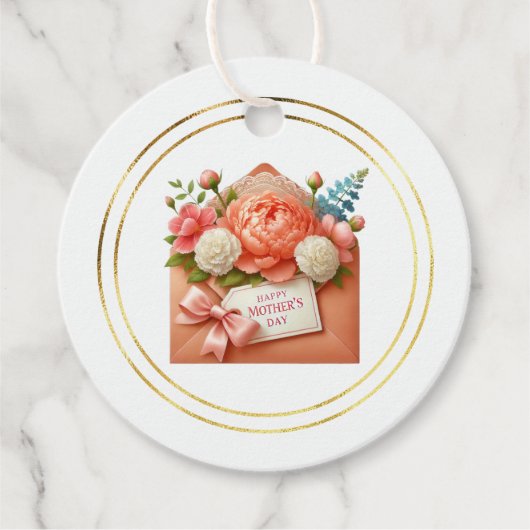 Moederdag Cadeaubijsluiter Bedankjes Labels (Voorkant)