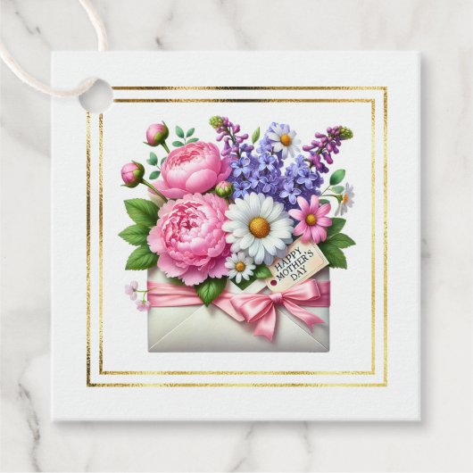 Moederdag Cadeaubijsluiter Bedankjes Labels (Voorkant)