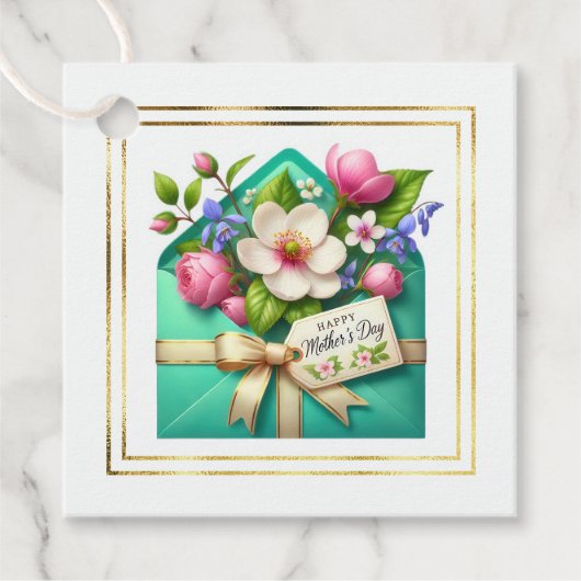Moederdag Cadeaubijsluiter Bedankjes Labels (Voorkant)