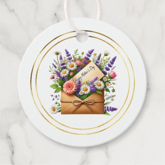 Moederdag Cadeaubijsluiter Bedankjes Labels (Voorkant)