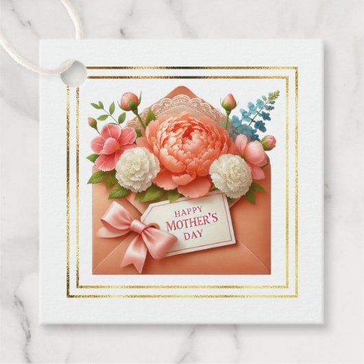 Moederdag Cadeaubijsluiter Bedankjes Labels (Voorkant)