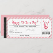 Moederdag Cadeauboncertificaat Kaart (Voorkant / Achterkant)