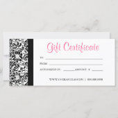 Moederdag Cadeaubonnen Salon Pink Damask (Voorkant)