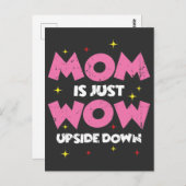 Moederdag-cadeauidee MoM betekent Wow Briefkaart (Voorkant / Achterkant)