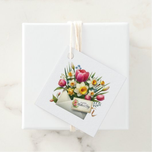 Moederdag cadeaukaart bedankjes labels (In situ)