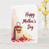 Moederdag cadeaukaart Blossom Kaart (Gele Bloem)