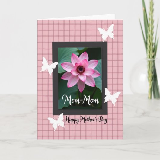 Moederdag cadeaukaart in lijst kaart (Voorkant)