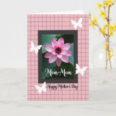 Moederdag cadeaukaart in lijst kaart (Gele Bloem)