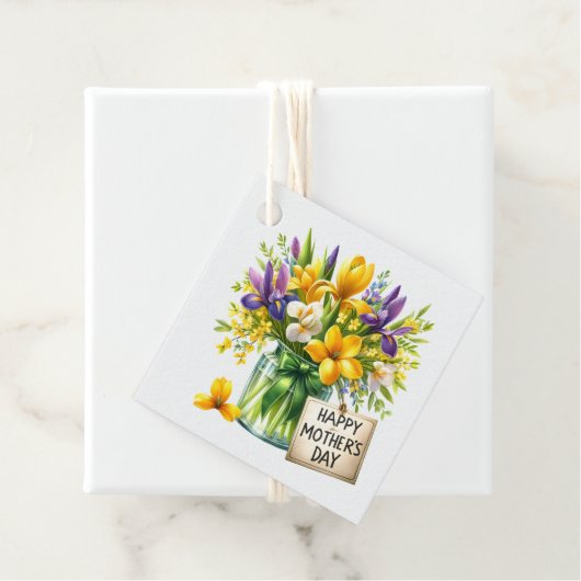 Moederdag cadeaukaartje  bedankjes labels (In situ)