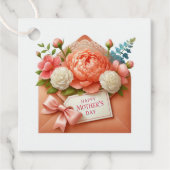 Moederdag cadeaukaartje bedankjes labels (Voorkant)