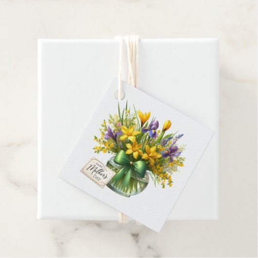 Moederdag cadeaukaartje  bedankjes labels (In situ)