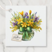 Moederdag cadeaukaartje  bedankjes labels (Voorkant)